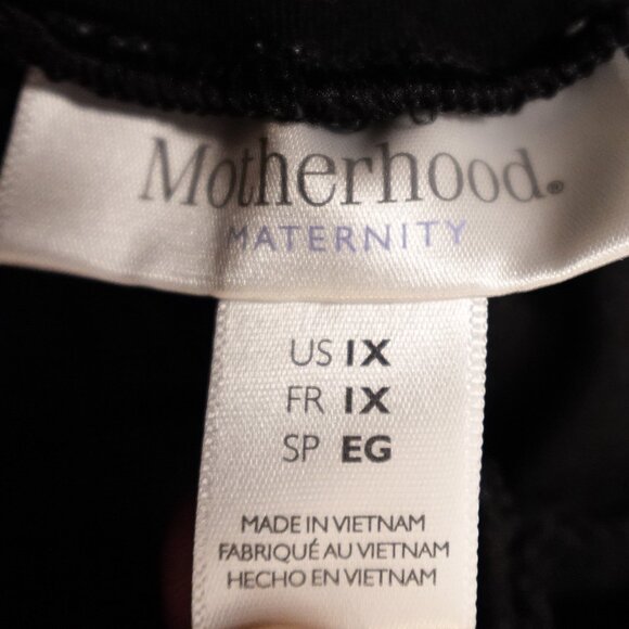 Motherhood Maternity Secret Fit Belly Wide Leg Pants Women’s 1X Black - Picture 3 of 10